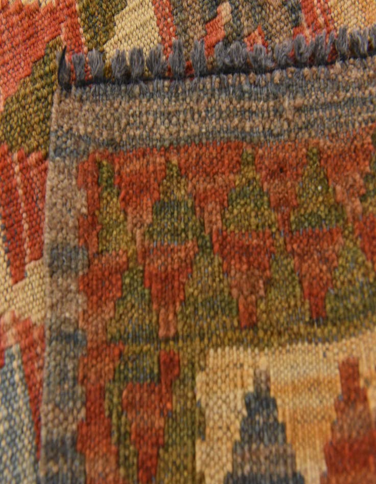 Detail image of  3' 7 x 6' 5  Hand Woven Kilim Maymana Wool Rug