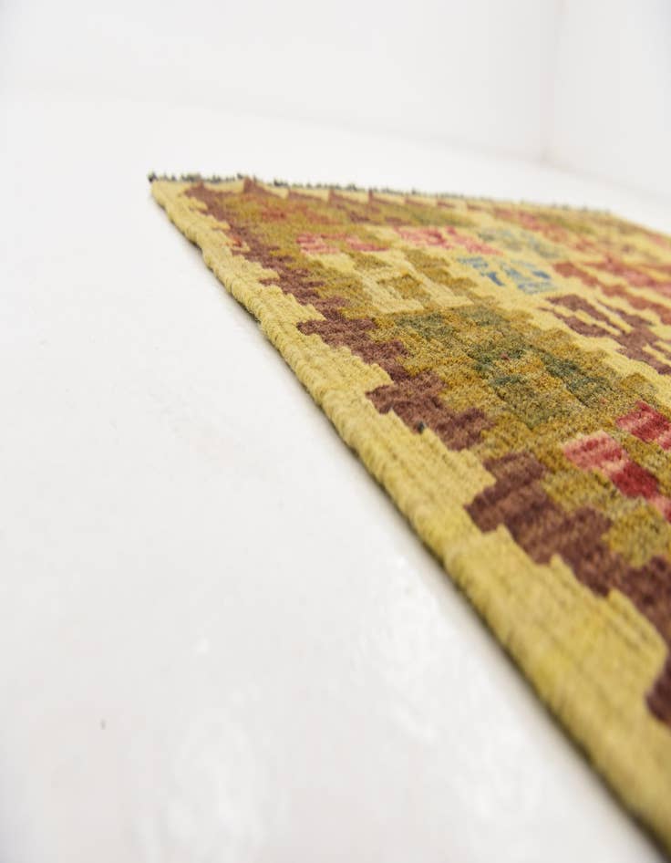 Detail image of  3' 8 x 6' 2  Hand Woven Kilim Maymana Wool Rug