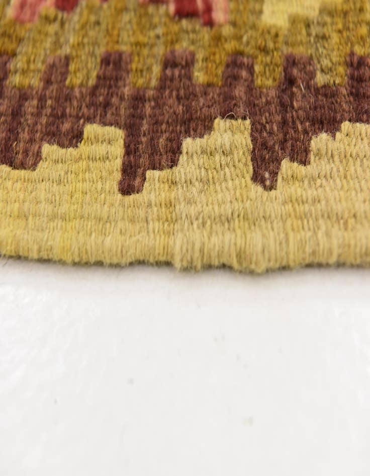 Detail image of  3' 8 x 6' 2  Hand Woven Kilim Maymana Wool Rug