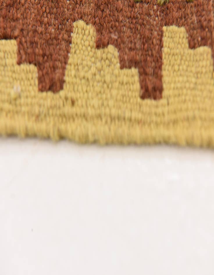 Detail image of  3' 3 x 6' 3  Hand Woven Kilim Maymana Wool Rug