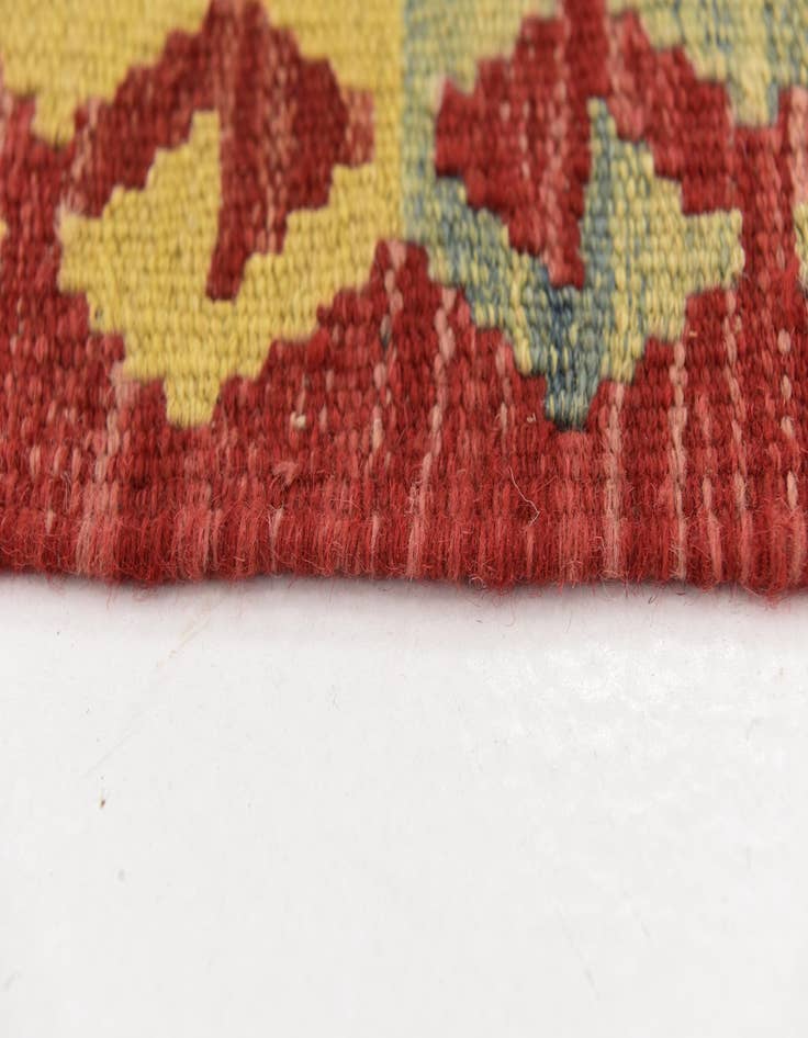 Detail image of  3' 7 x 5' 3  Hand Woven Kilim Maymana Wool Rug