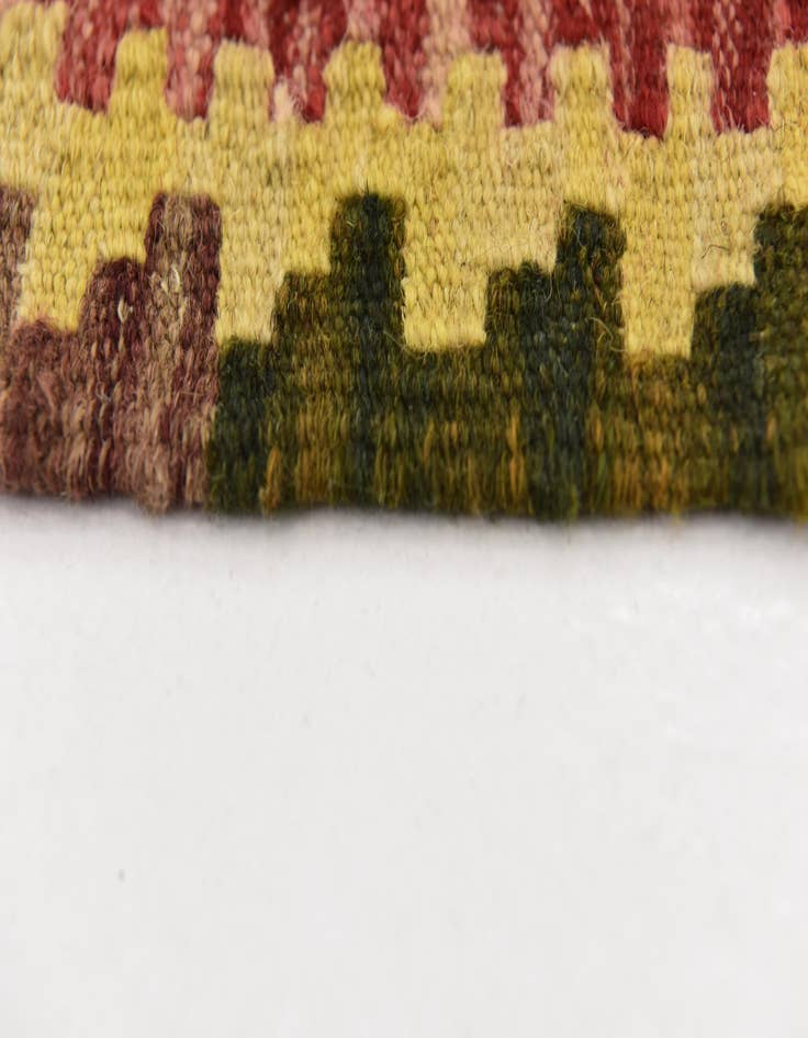 Detail image of  3' 3 x 4' 8  Hand Woven Kilim Maymana Wool Rug