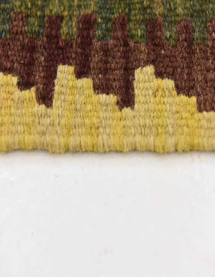 Detail image of  3' 3 x 5' 2  Hand Woven Kilim Maymana Wool Rug