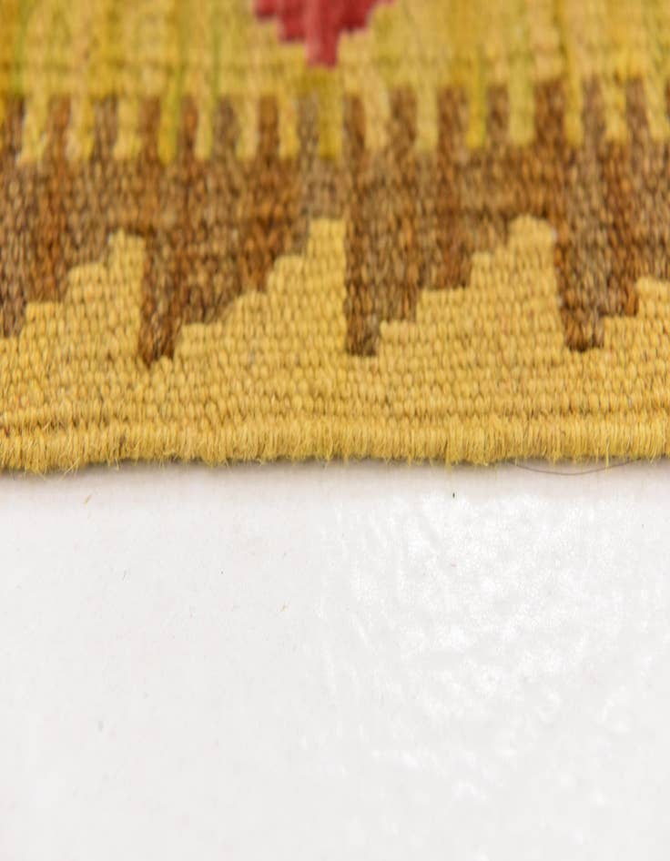 Detail image of 3' 4 x 6' 6 Hand Woven Kilim Maymana Wool Rug