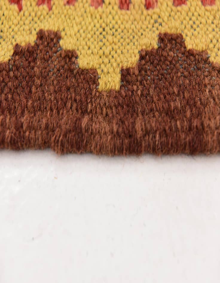Detail image of  3' 4 x 6' 3  Hand Woven Kilim Maymana Wool Rug