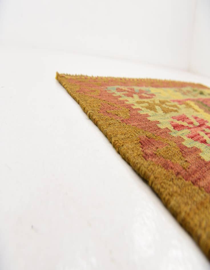 Detail image of  3' 5 x 6' 3  Hand Woven Kilim Maymana Wool Rug