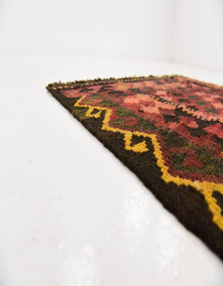 Detail image of  3' 2 x 6' 2  Hand Woven Kilim Maymana Wool Rug