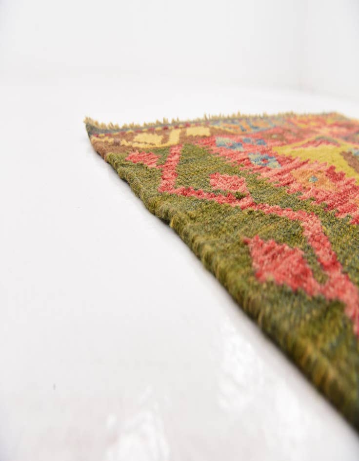 Detail image of  3' 3 x 4' 10  Hand Woven Kilim Maymana Wool Rug