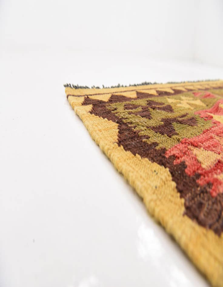Detail image of  3' 3 x 5'  Hand Woven Kilim Maymana Wool Rug