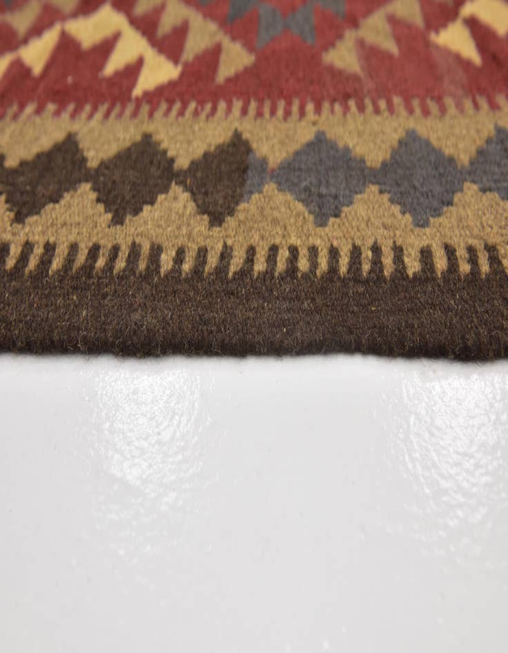 Detail image of  5' x 8' 5  Hand Woven Kilim Maymana Wool Rug