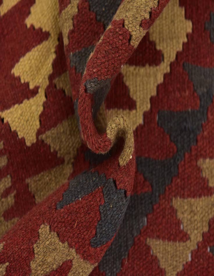 Detail image of  5' x 8' 5  Hand Woven Kilim Maymana Wool Rug