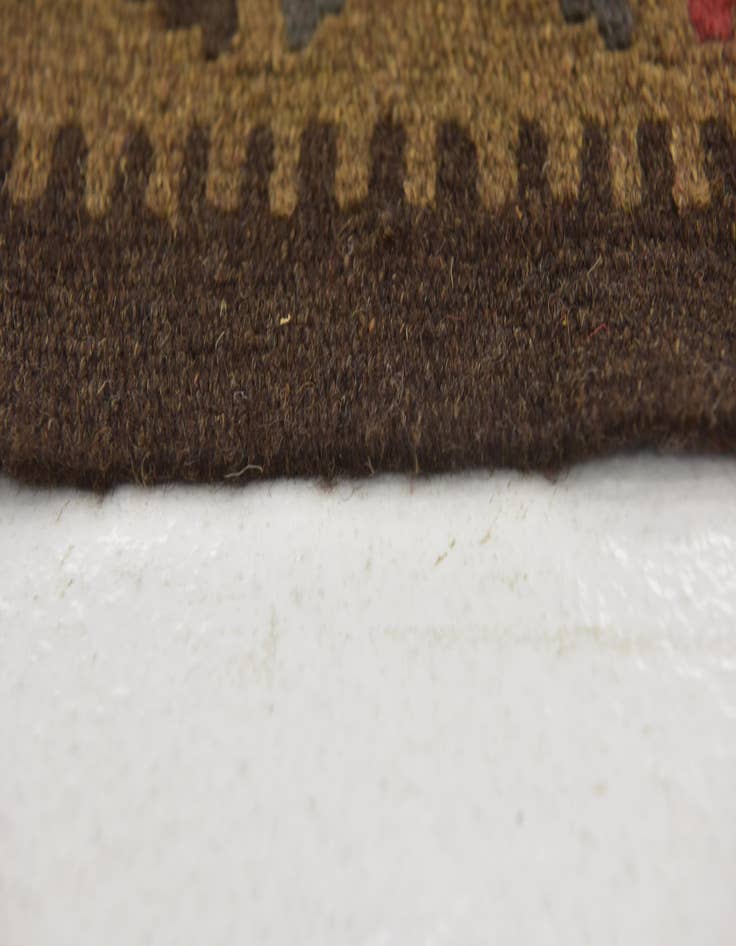 Detail image of  5' 3 x 8' 2  Hand Woven Kilim Maymana Wool Rug