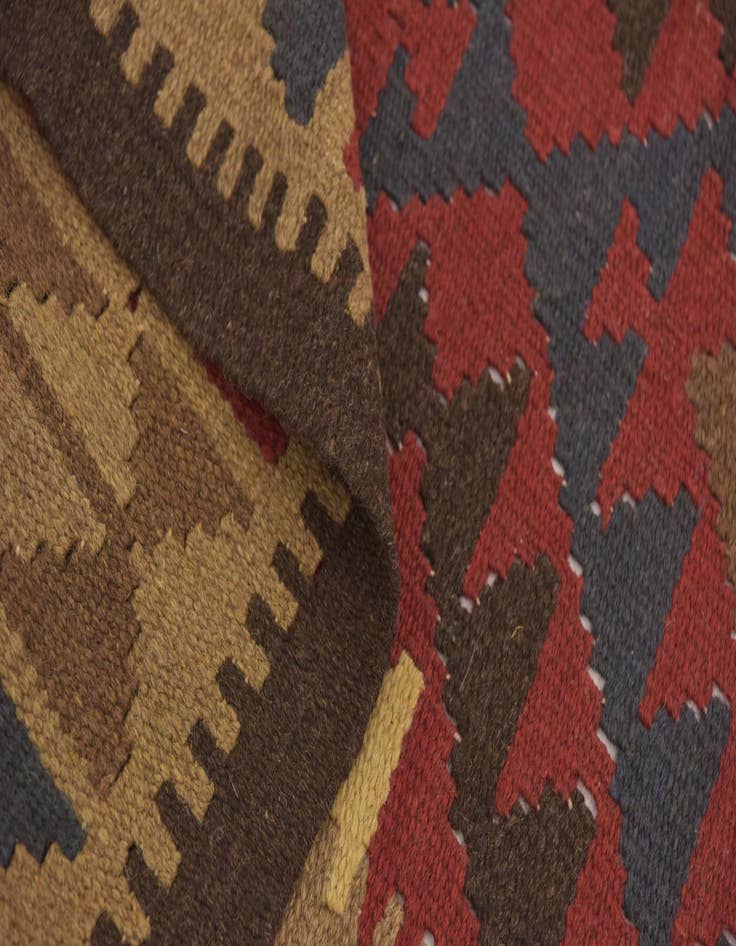 Detail image of  3' 3 x 6' 5  Hand Woven Kilim Maymana Wool Rug