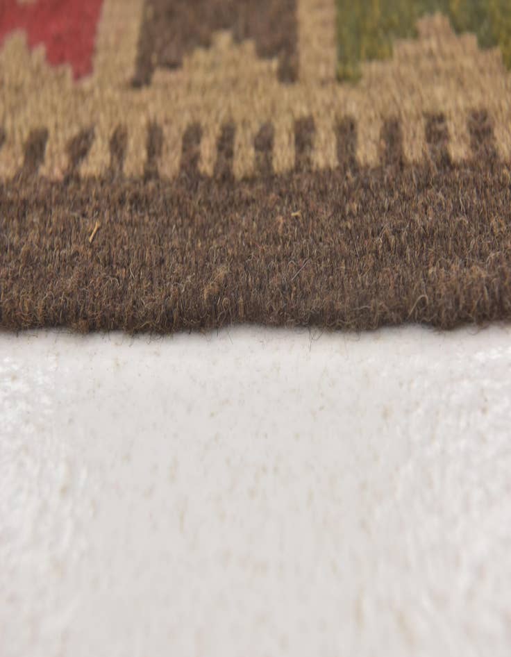 Detail image of  3' 6 x 6' 5  Hand Woven Kilim Maymana Wool Rug