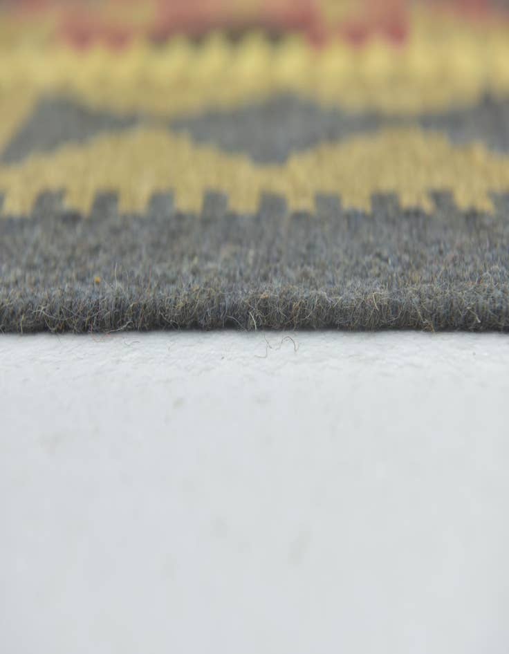 Detail image of  5' 4 x 8'  Hand Woven Kilim Maymana Wool Rug