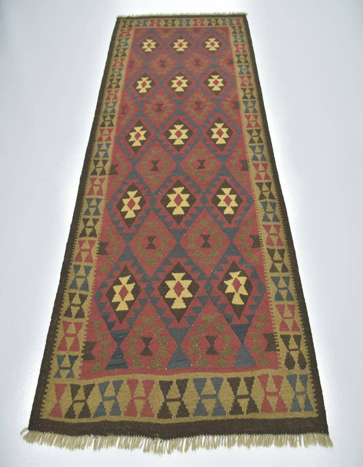 Detail image of  5' x 8' 5  Hand Woven Kilim Maymana Wool Rug