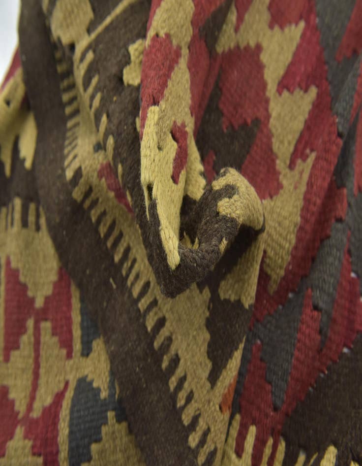 Detail image of  5' x 8' 2  Hand Woven Kilim Maymana Wool Rug