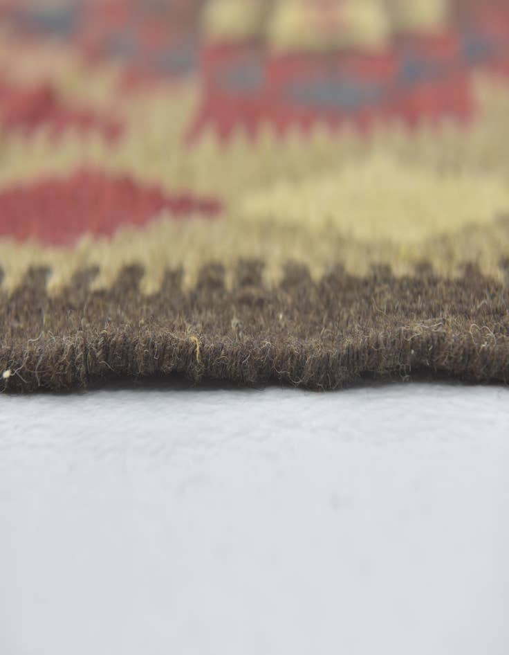 Detail image of  5' 2 x 8' 2  Hand Woven Kilim Maymana Wool Rug
