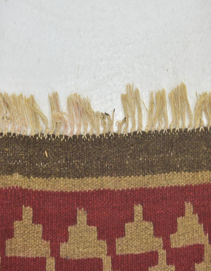 Detail image of  3' 3 x 6' 3  Hand Woven Kilim Maymana Wool Rug