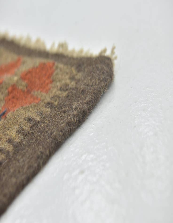 Detail image of  3' 6 x 6' 8  Hand Woven Kilim Maymana Wool Rug