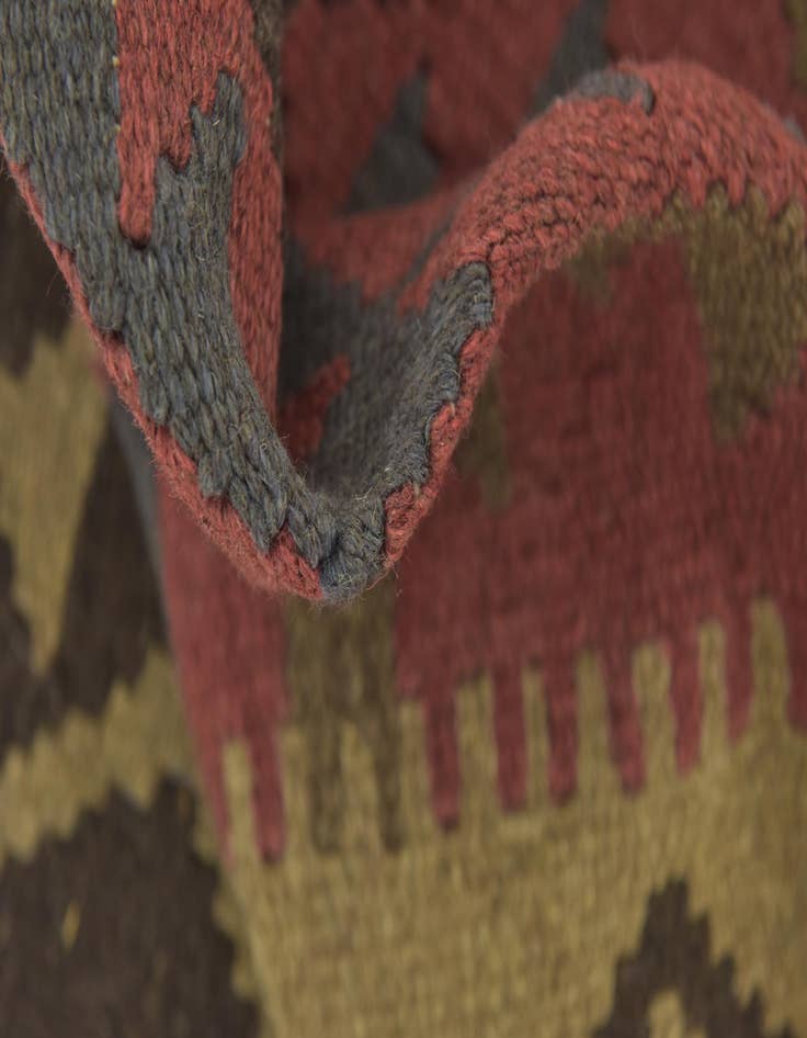 Detail image of  3' 3 x 5'  Hand Woven Kilim Maymana Wool Rug