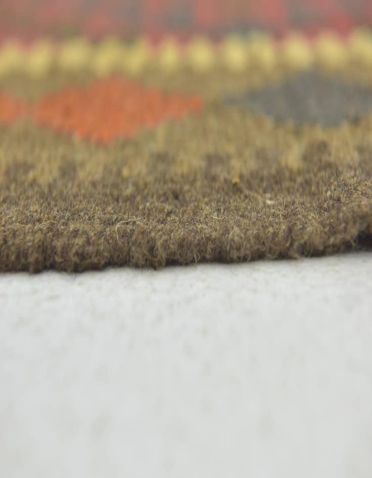 Detail image of  3' 3 x 4' 10  Hand Woven Kilim Maymana Wool Rug