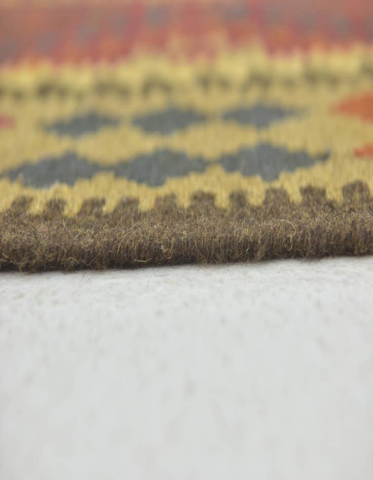 Detail image of  3' 4 x 5'  Hand Woven Kilim Maymana Wool Rug
