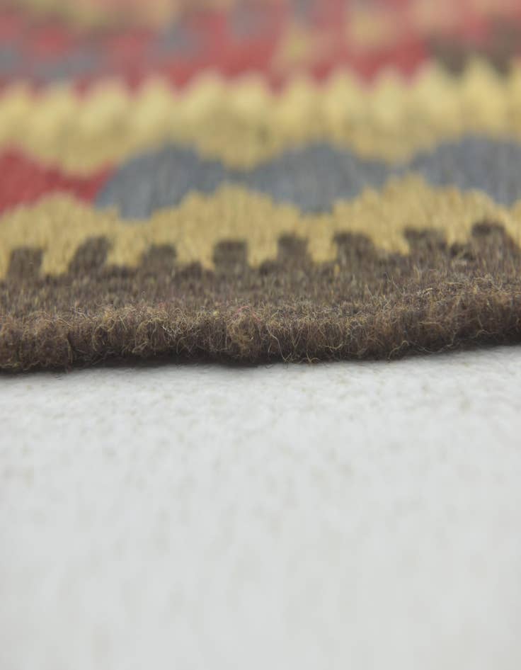 Detail image of  3' 2 x 5'  Hand Woven Kilim Maymana Wool Rug