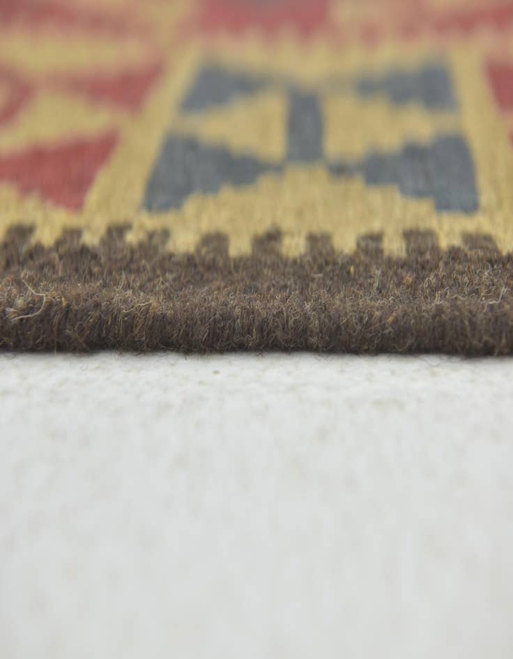 Detail image of  3' 4 x 5'  Hand Woven Kilim Maymana Wool Rug