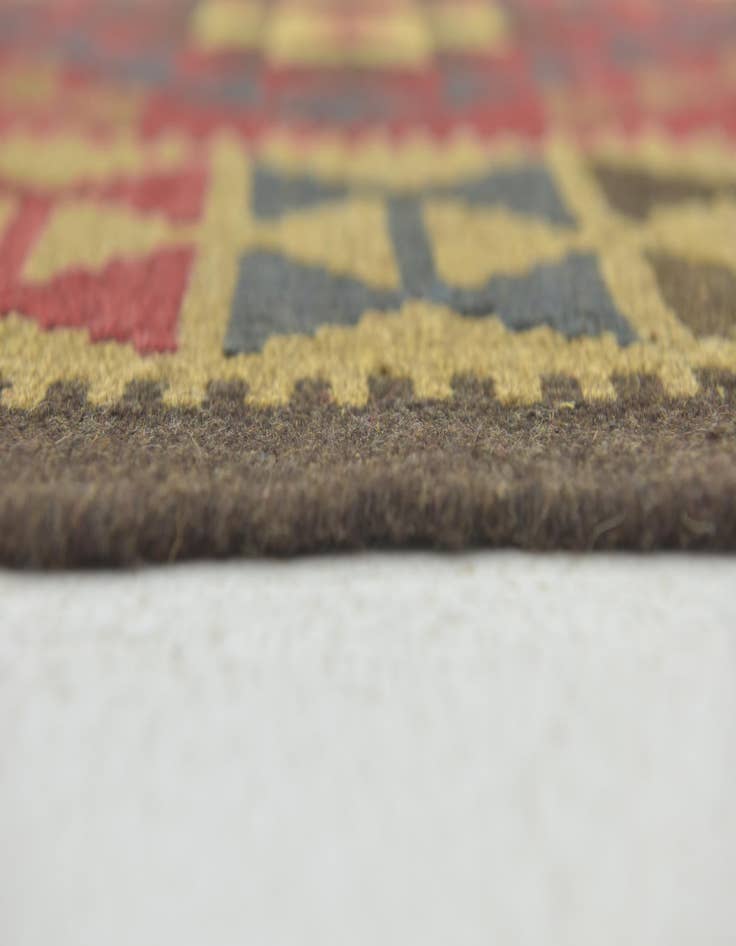 Detail image of  3' 4 x 5'  Hand Woven Kilim Maymana Wool Rug
