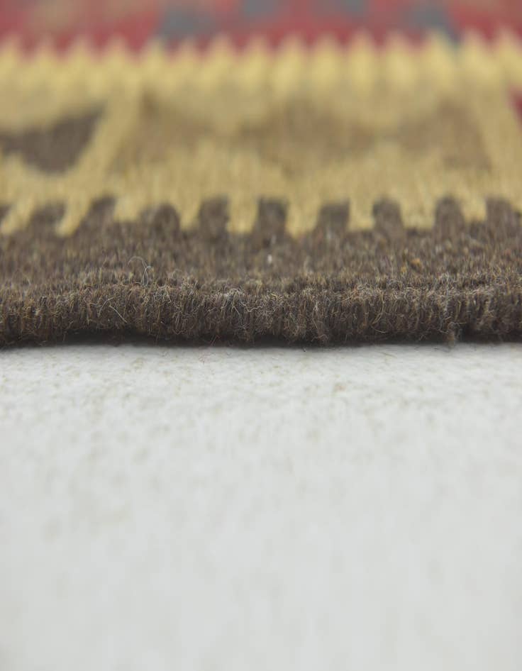 Detail image of  3' 4 x 5'  Hand Woven Kilim Maymana Wool Rug