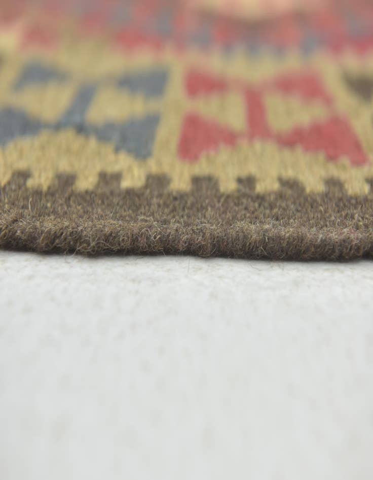 Detail image of  3' 2 x 4' 8  Hand Woven Kilim Maymana Wool Rug