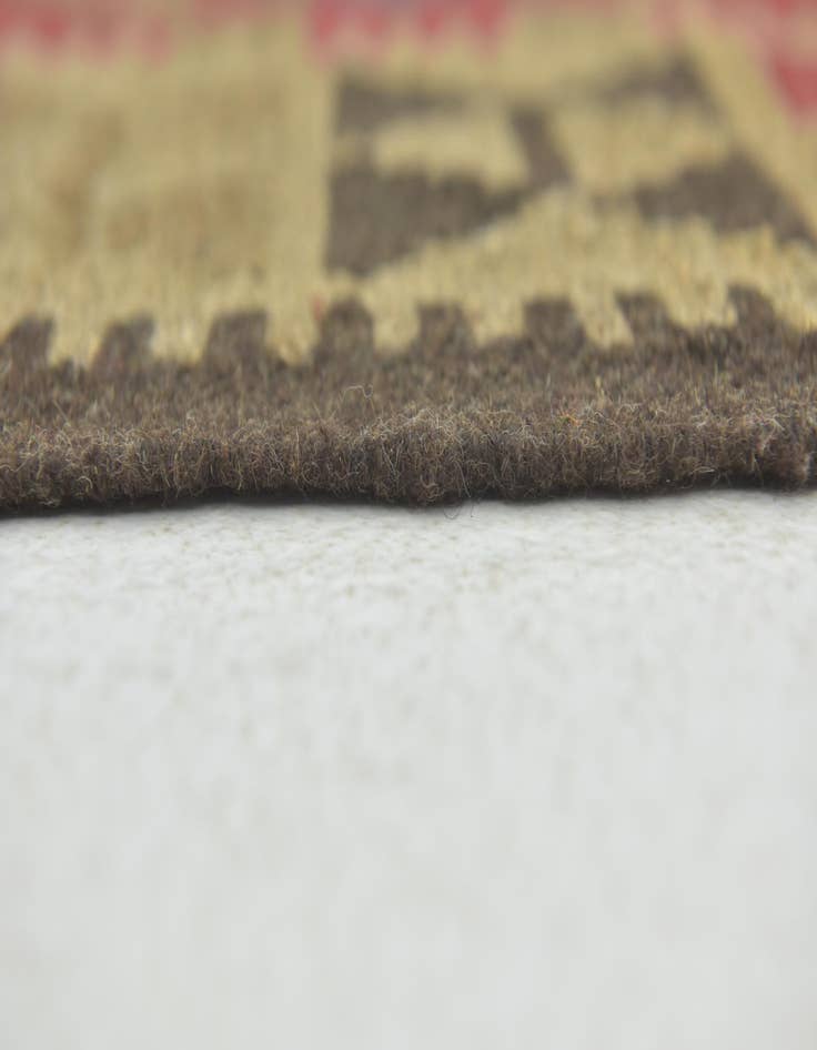 Detail image of  3' 6 x 4' 10  Hand Woven Kilim Maymana Wool Rug