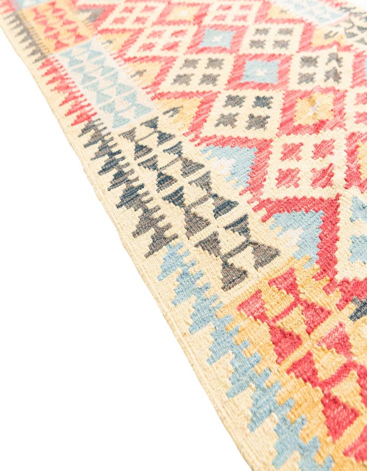 Detail image of  3' 3 x 6' 1  Hand Woven Kilim Maymana Wool Rug