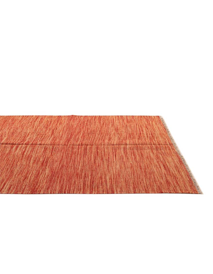 Detail image of  4' 3 x 5' 11  Hand Woven Kilim Modern Wool Rug