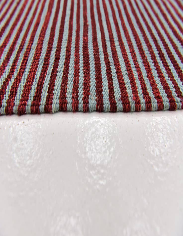 Detail image of  5' x 6' 7  Hand Woven Kilim Modern Wool Rug