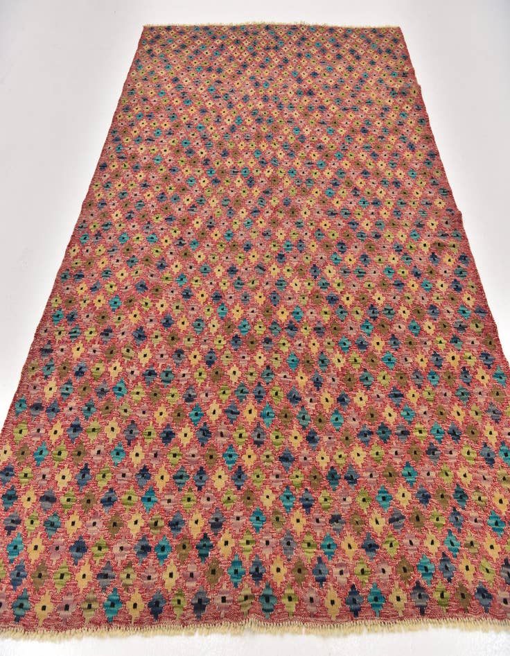 Detail image of  6' x 7' 8  Hand Woven Kilim Modern Wool Rug