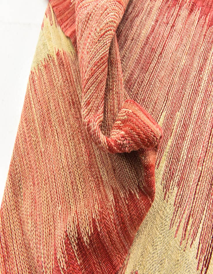 Detail image of  6' x 7' 10  Hand Woven Kilim Modern Wool Rug