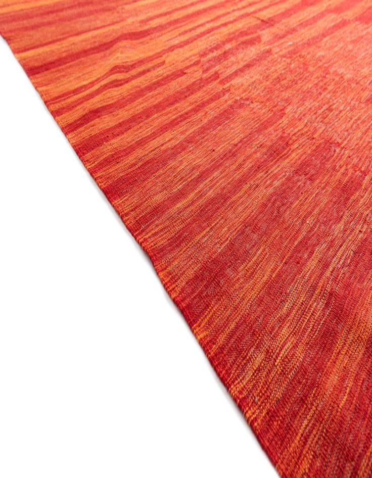 Detail image of  6' 7 x 9' 9  Hand Woven Kilim Modern Wool Rug