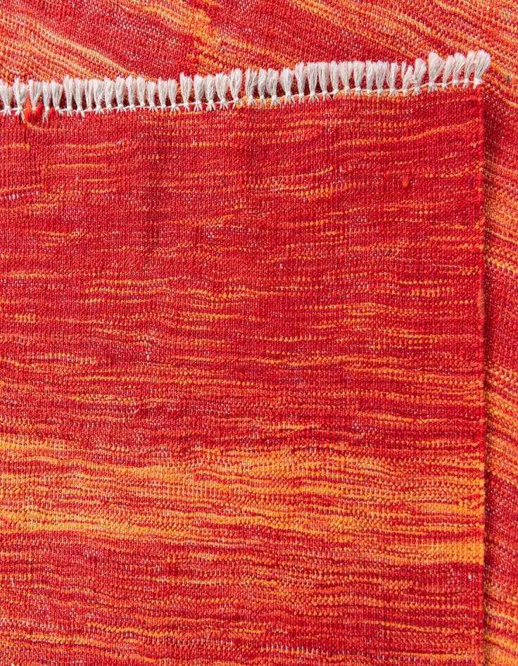 Detail image of  6' 7 x 9' 9  Hand Woven Kilim Modern Wool Rug