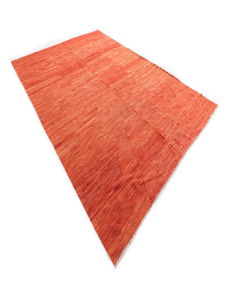 Detail image of  6' 10 x 9' 8  Hand Woven Kilim Modern Wool Rug