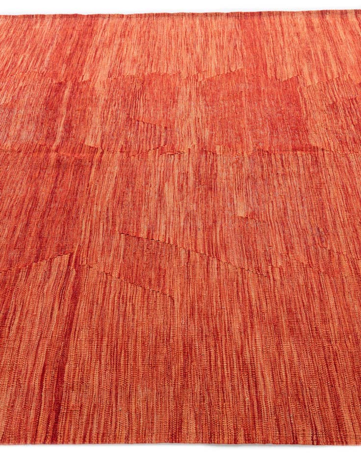 Detail image of  6' 10 x 9' 8  Hand Woven Kilim Modern Wool Rug