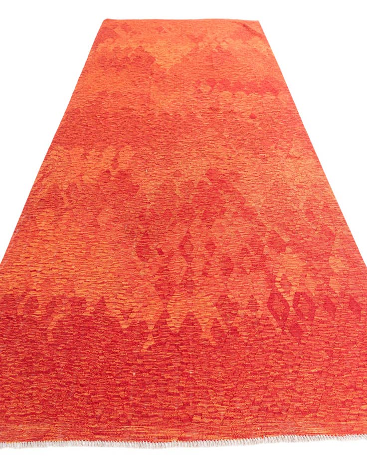 Detail image of  6' 8 x 9' 10  Hand Woven Kilim Modern Wool Rug