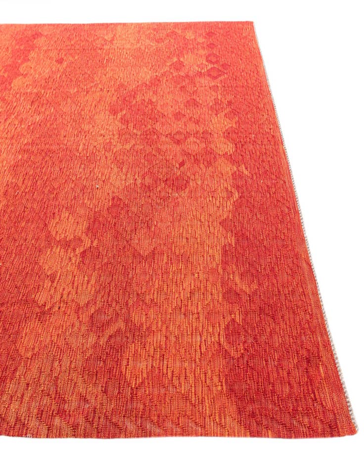 Detail image of  6' 8 x 9' 10  Hand Woven Kilim Modern Wool Rug