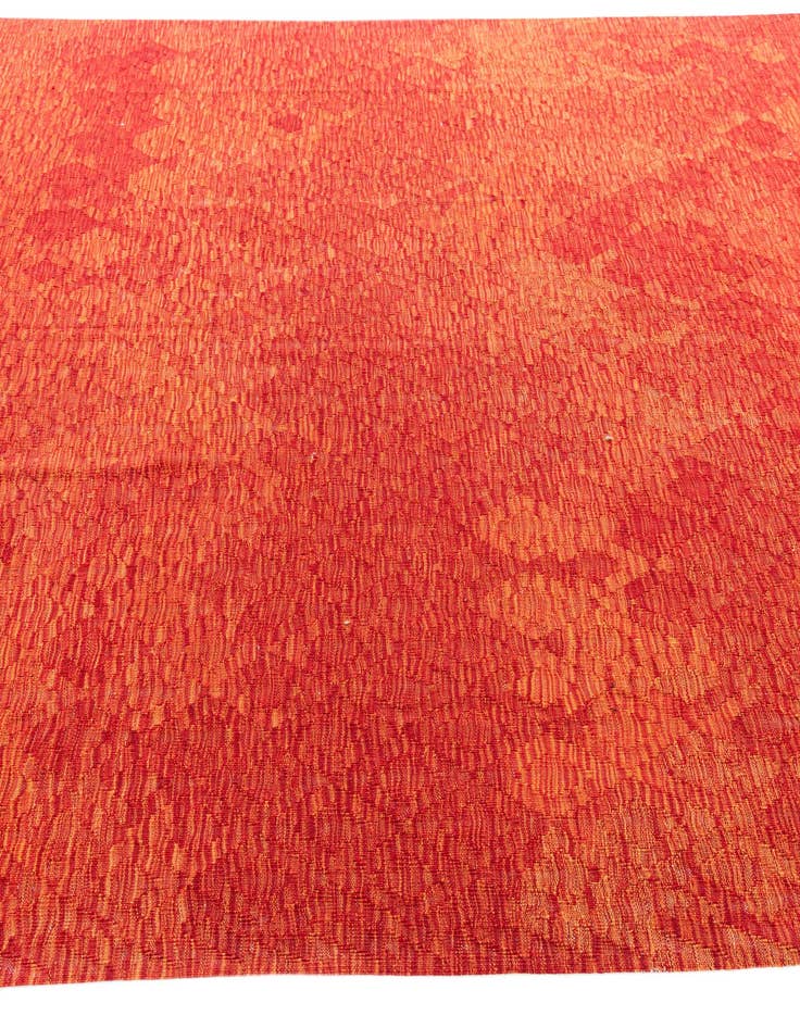 Detail image of  6' 8 x 9' 10  Hand Woven Kilim Modern Wool Rug