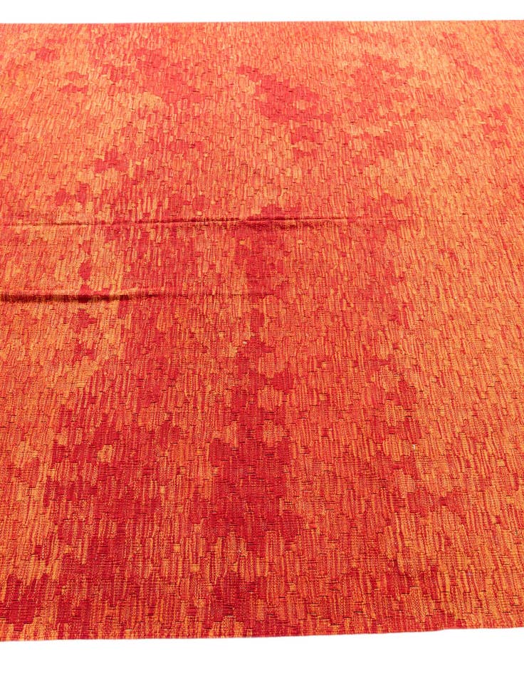 Detail image of  6' 8 x 9' 6  Hand Woven Kilim Modern Wool Rug