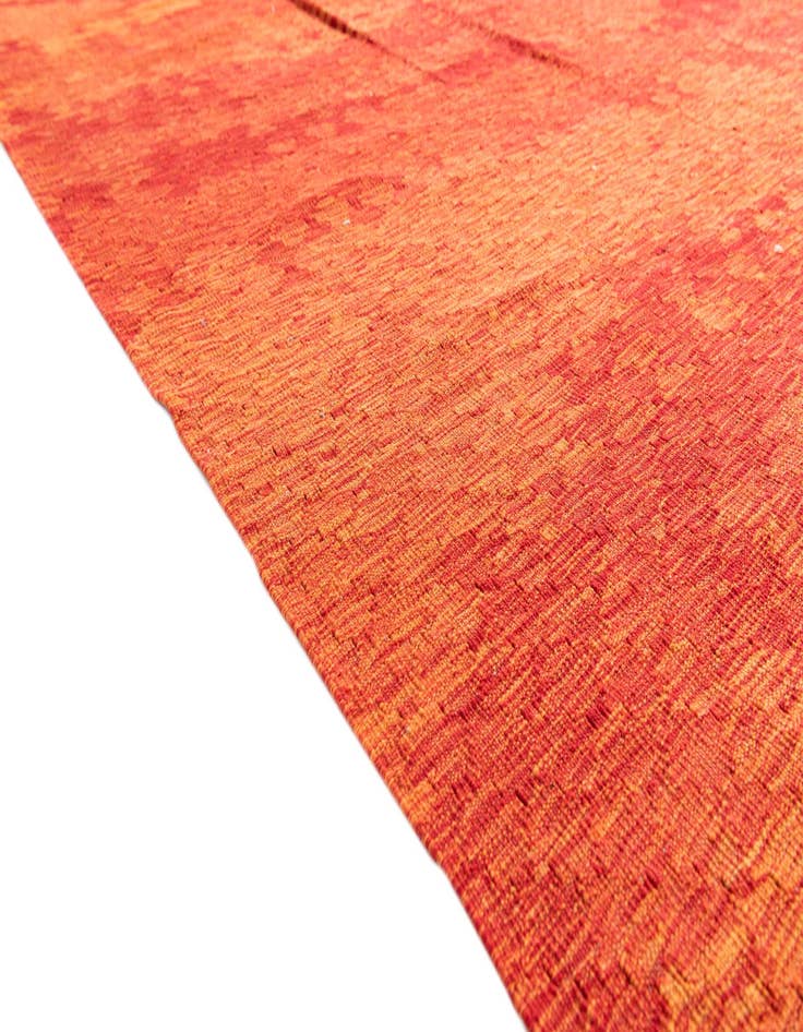 Detail image of  6' 8 x 9' 6  Hand Woven Kilim Modern Wool Rug