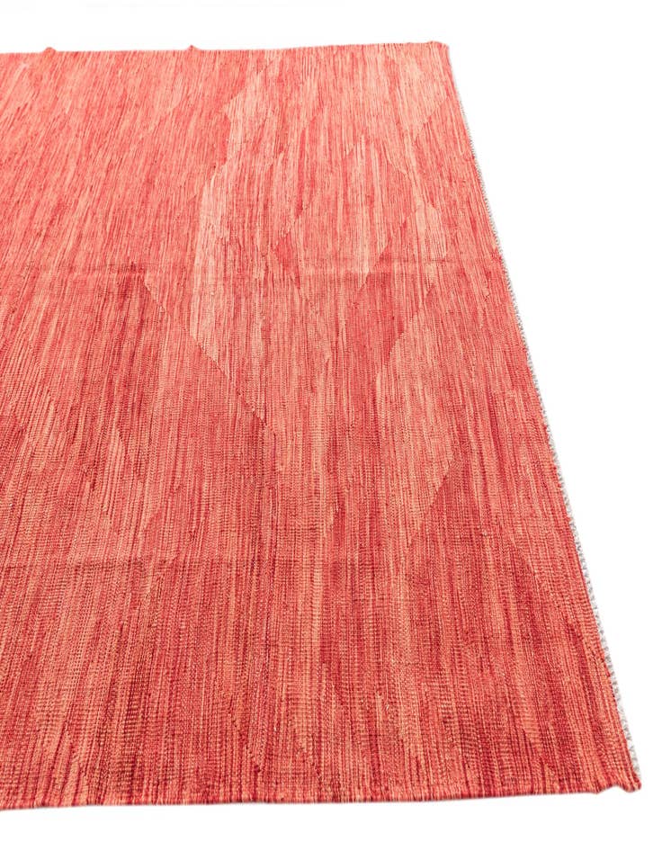 Detail image of  6' 8 x 9' 8  Hand Woven Kilim Modern Wool Rug