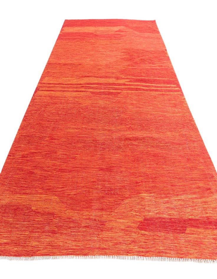 Detail image of  6' 7 x 9' 9  Hand Woven Kilim Modern Wool Rug