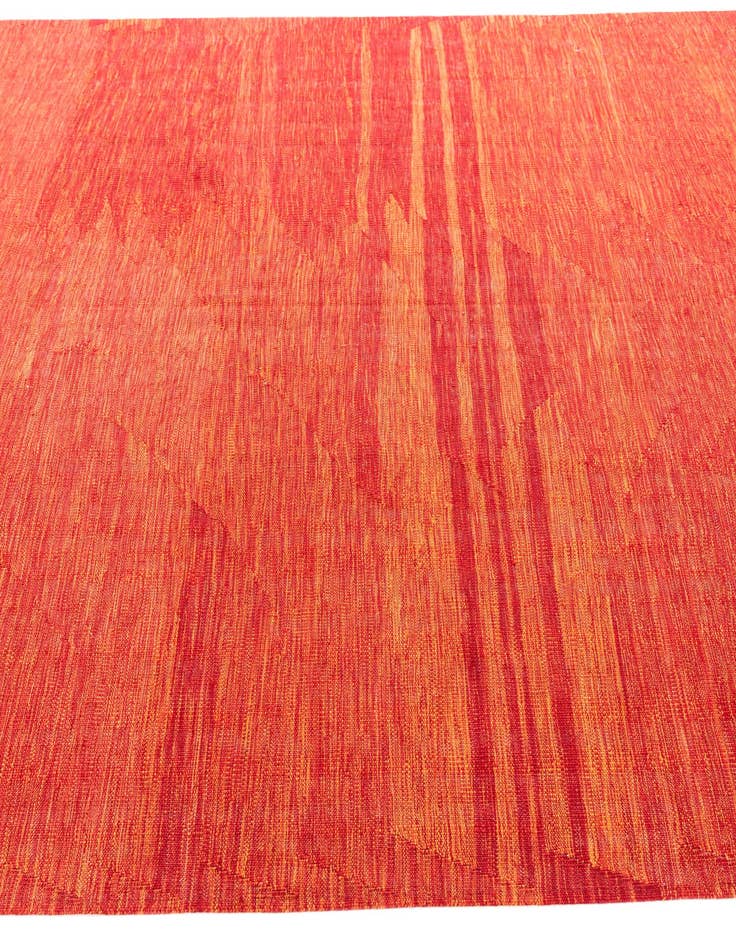 Detail image of  6' 7 x 9' 9  Hand Woven Kilim Modern Wool Rug